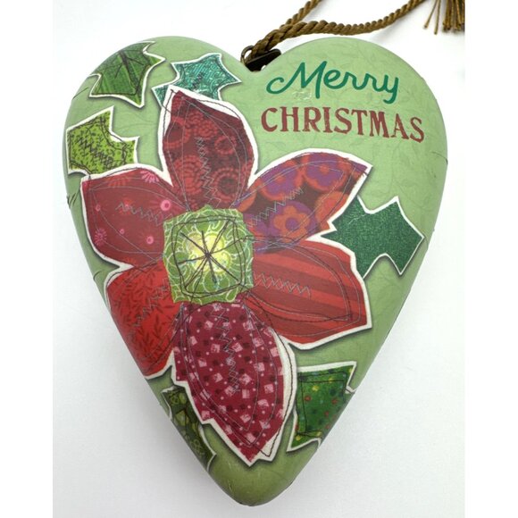 HEART Ornament Merry Christmas From the HEART Lori Siebert DemDaco Key - Picture 6 of 6